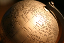 Etched globe